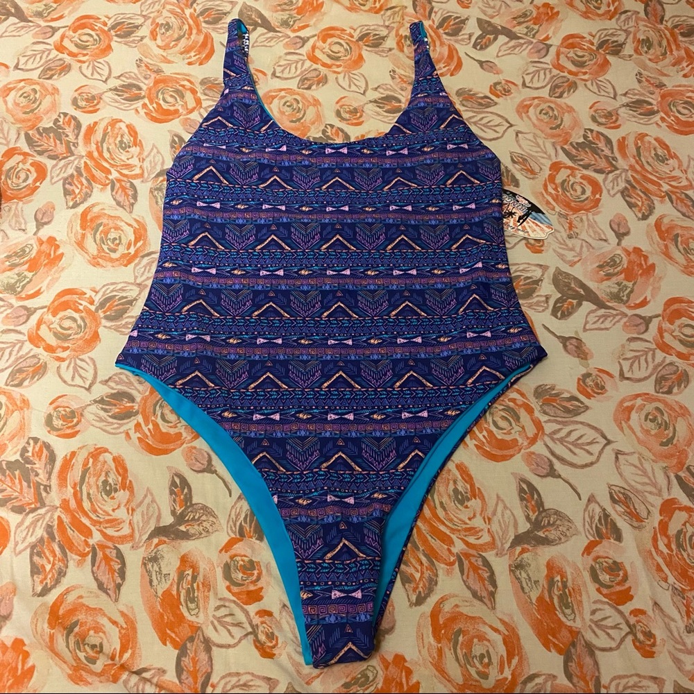 NWT Bingo Surf High Cut One Piece Bathing Suit